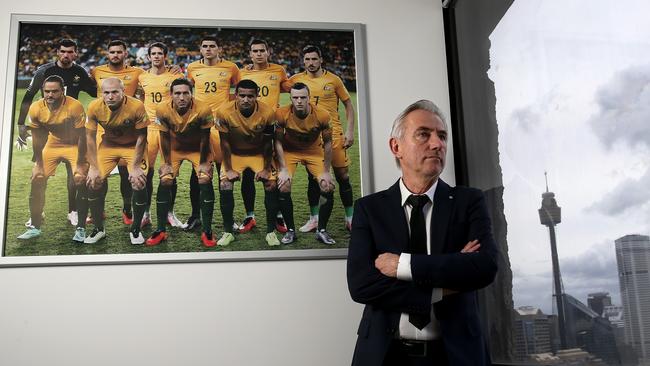 Bert van Marwijk is aiming high with the Socceroos in Russia.