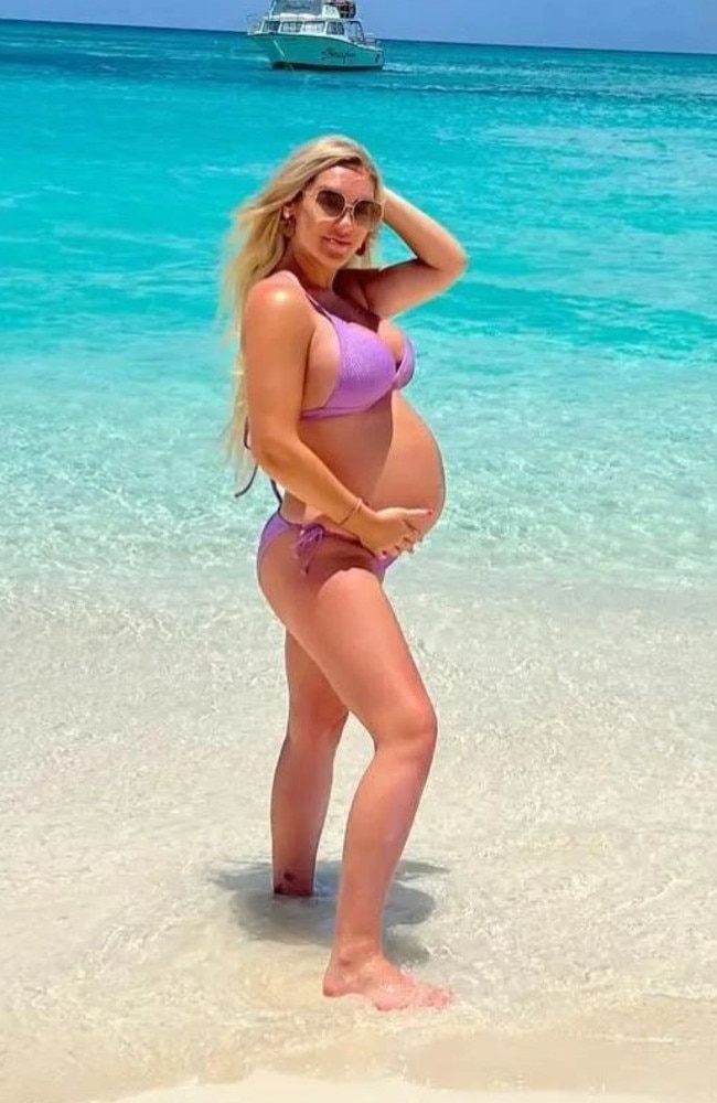 A pregnant woman has revealed how she strives to look good ahead of having her child. Picture: Instagram