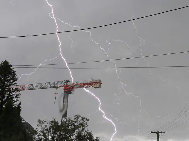 Lightning strikes hit out at Mt Druitt, the worst affected area. Picture: Carmela Roche.