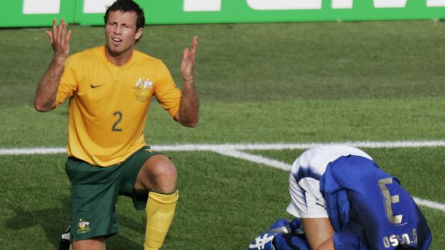 Lucas Neill pleads his innocence but Italy have a penalty back in 2006.