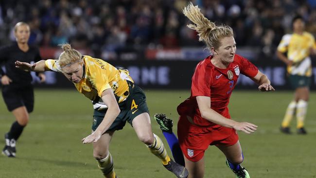 The Matildas pushed the Americans in their recent friendly. Picture: AP