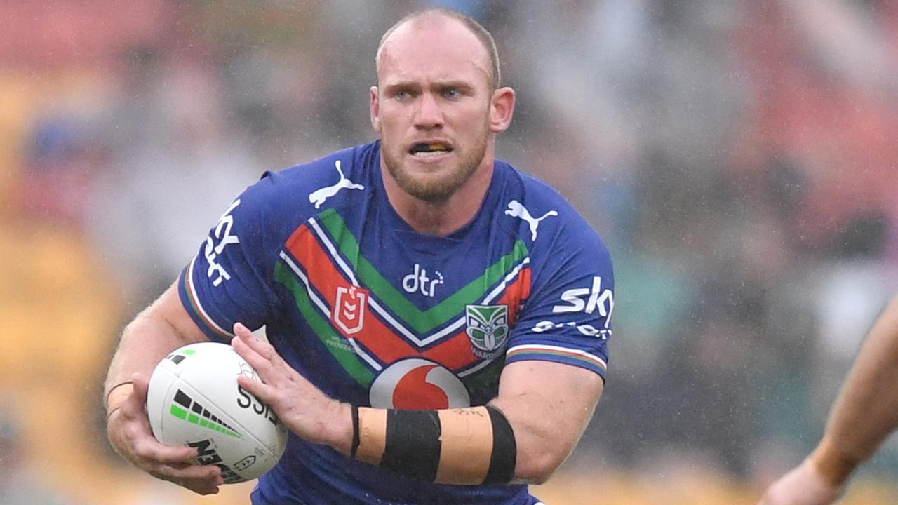 Matt Lodge in action for the Warriors against South Sydney this season. Credit: NRL Images.