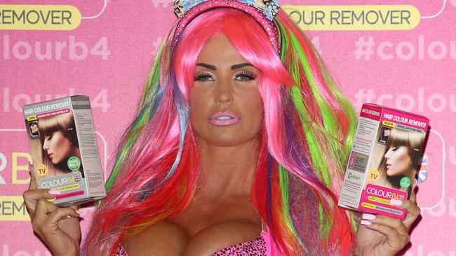 Katie Price Global Ambassador for ColourB4 photo call at the Worx in London. <P> Pictured: Katie Price, Jordan <P> <B>Ref: SPL774231 040614 </B><BR/> Picture by: Splash News<BR/> </P><P> <B>Splash News and Pictures</B><BR/> Los Angeles: 310-821-2666<BR/> New York: 212-619-2666<BR/> London: 870-934-2666<BR/> photodesk@splashnews.com<BR/> </P>