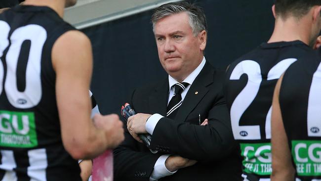 Carlton defeated Collingwood last year in a game Eddie McGuire revealed made him question his presidency. Picture: Wayne Ludbey