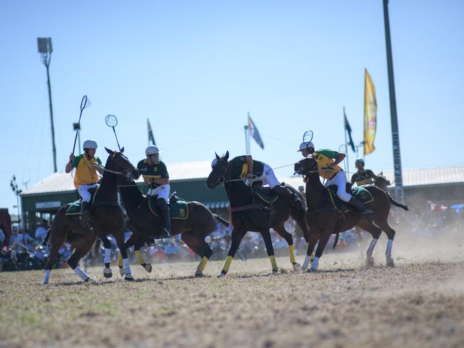 Action at the Polocrosse World Cup in Warwick in 2019. (Photo: file)