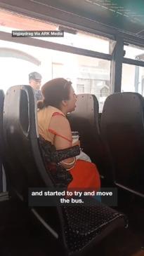 Woman screams at bus driver, accuses her of causing injury