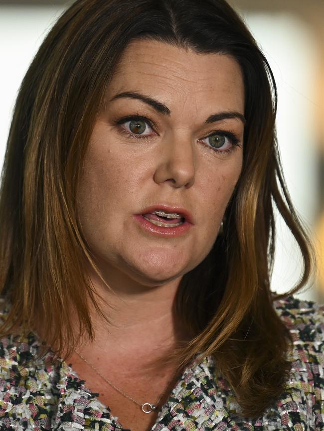 SA Senator Sarah Hanson-Young says the close poll means as ‘yes’ result can’t be taken for granted. Picture: NCA NewsWire / Martin Ollman