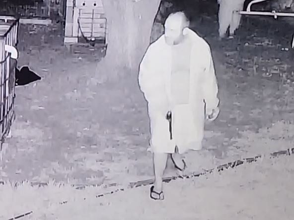 Watch: Chilling moment man points gun at neighbour