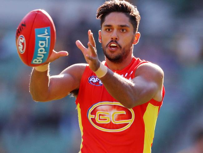 AFL Round 12. Hawthorn vs. Gold Coast Suns at the MCG. Gold Coast Suns' Aaron Hall   . Pic: Michael Klein