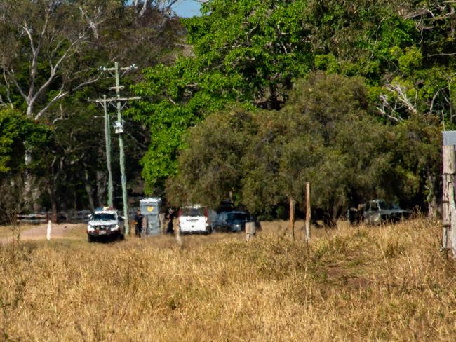 Ilbilbie, 30 August 2021, Homicide police investigate the suspected murder of Rene Latimore at an Ilbilbie Cattle property. Picture: Daryl Wright