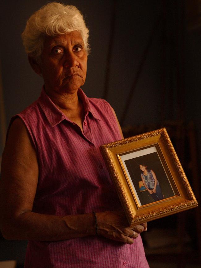 Irene Davey holds a photo of her missing daughter Sara-Lee. Picture: Glenn Campbell