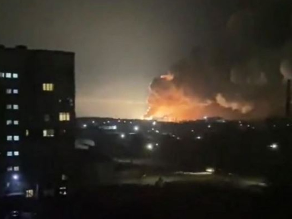 Explosions are being heard in several Ukrainian cities, including Kyiv and Kharkiv. Picture: udnglobal/Instagram