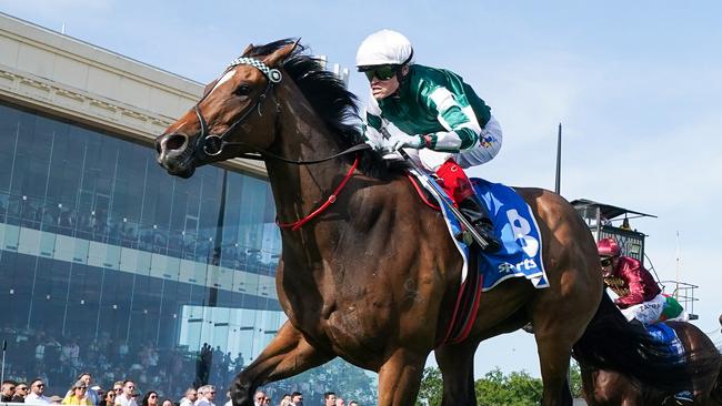 Kimochi won the Sir Rupert Clarke Stakes at $26 and can’t be underestimated in the Group 1 Kingsford Smith Cup at Eagle Farm on Saturday. Picture: Racing Photos via Getty Images