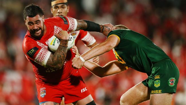 Tonga vs Australia took priority over surgery. Image: Anthony Au-Yeung/Getty Images.