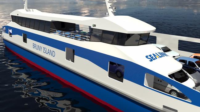 SeaLink Travel Group’s design for a new Bruny Island ferry service. Picture: SEALINK