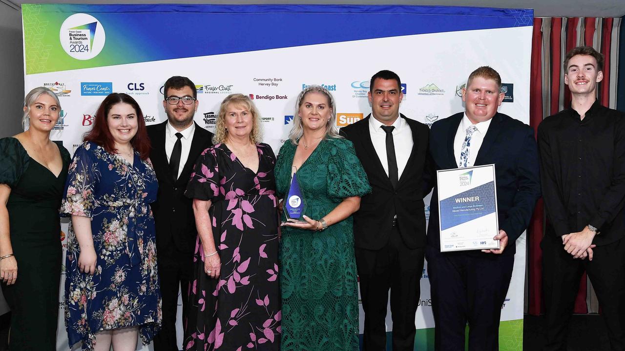 WINNERS: Medium and Large Business, Allweld Manufacturing Pty Ltd. Picture: Patrick Woods.