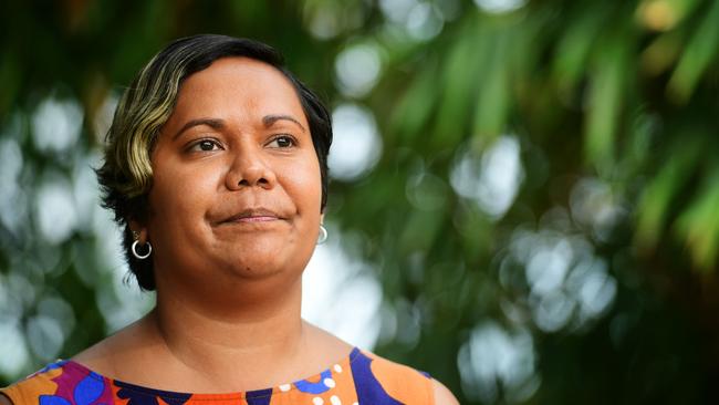 Education Minister Selena Uibo has blamed the Federal Government for the NT only being on track to meet one out of seven of its Closing the Gap targets. Picture: Justin Kennedy