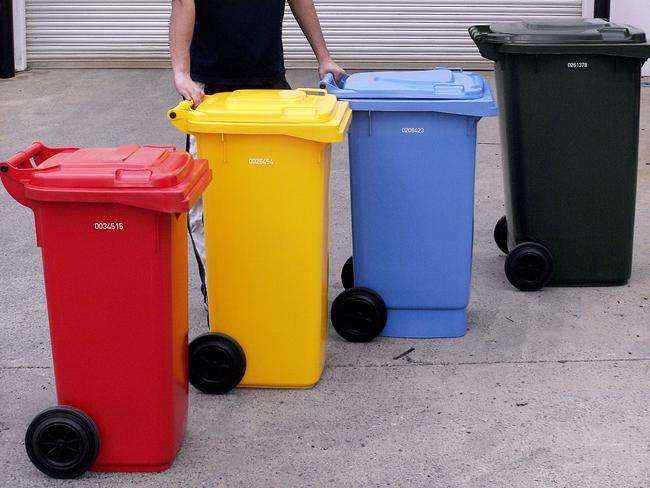 Sulo 80-litre, 120-litre, 140-litre and 240-litre bins — or vehicles — available from local councils.