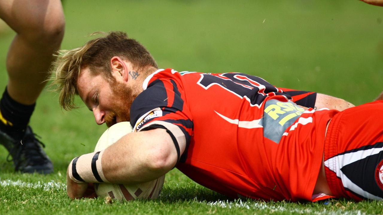 Toowoomba photographer, Paul Ellison at the rugby league grand final. Valleys prop Luke Ash scores a try in the TRL Reserve Grade grand final against Gatton at Clive Berghofer Stadium. Sunday, September 27, 2015. Photo Contributed