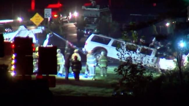 The crash site in Schoharie, New York. Picture: Supplied