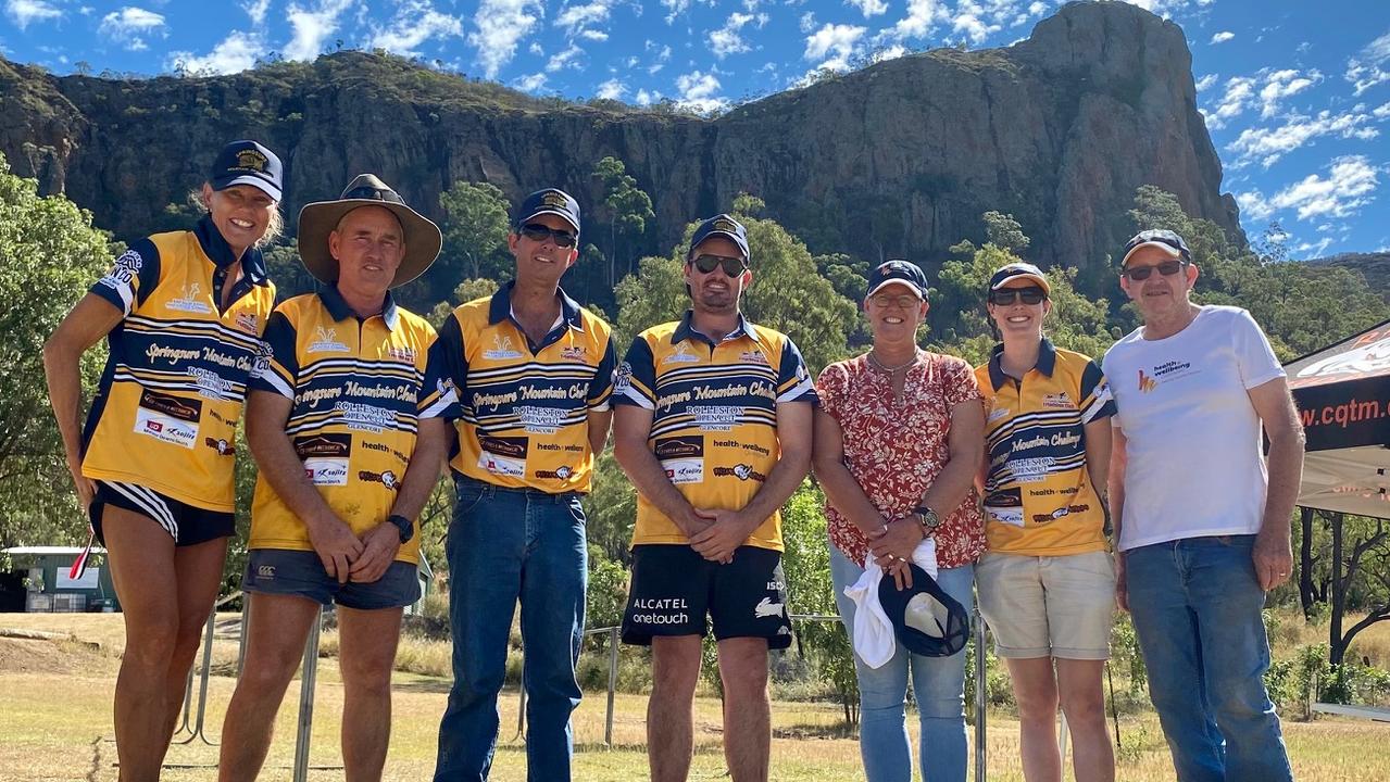 Springsure Mountain Challenge participants, who ran and walked through the Minerva Hills National Park on Sunday, May 9, 2021.