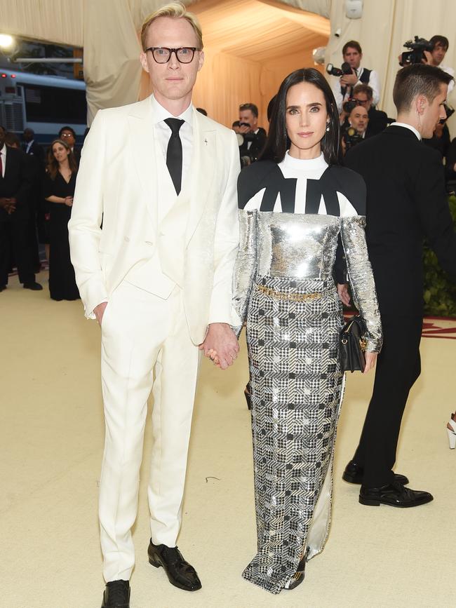 Bettany and wife Jennifer Connelly at The Metropolitan Museum of Art in NYC. Picture: Getty