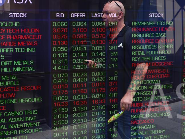 SYDNEY, AUSTRALIA - NewsWire Photos: MARCH 22 2023 - A view of the digital boards at the ASX in Sydney. Picture: NCA Newswire / Gaye Gerard