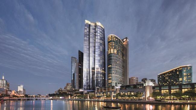 An artists impression of the Crown Resorts One Queensbridge building. Source: Supplied