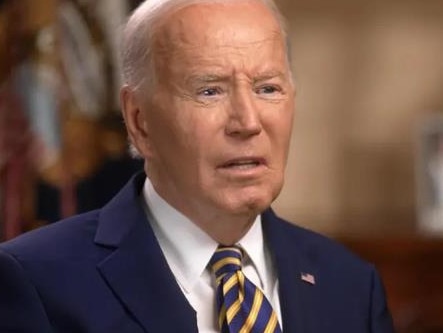 Joe Biden in his first TV interview since dropping out of the White House race. Picture: CBS Sunday Mornings