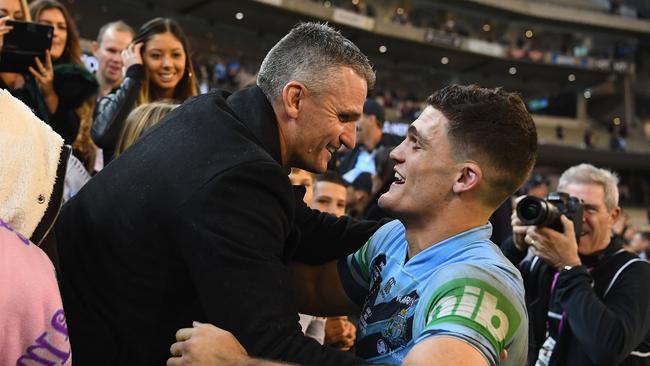 Nathan Cleary and father Ivan have expressed their interest at joining forces. (Photo by Quinn Rooney/Getty Images)