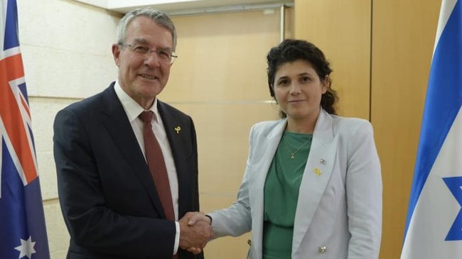 Attorney-General Mark Dreyfus meets with Israeli Deputy Foreign Affairs Minister Sharren Haskel. Picture: X