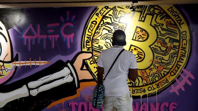 ATO acting assistant commissioner Sylvia Gallagher warned earlier this month that the tax office would chase the 60 per cent surge in crypto trading activity seen last year. Picture: AFP/ Joe Raedle.