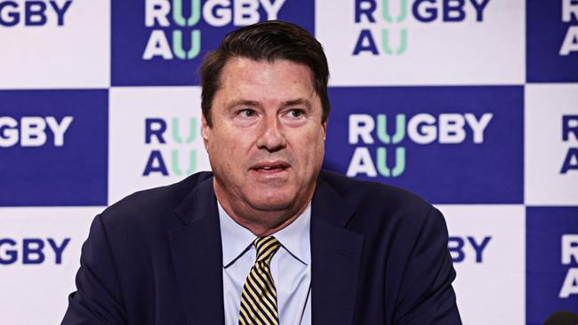 Rugby Australia chairman Hamish McLennan says that combined, NT, SA and Tasmania, from next year could have more control of the code than its largest playing state NSW. Picture: Adam Yip