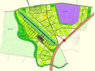 A concept map of the developing Wagners Wellcamp Airport. 