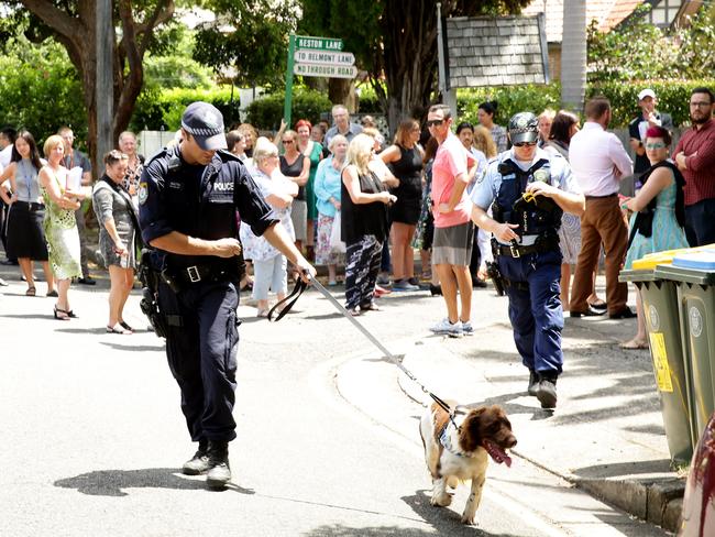 Mosman High School in Sydney was evacuated and police and sniffer dogs called to carry out searches.