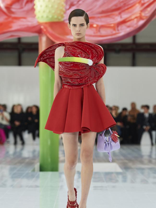 The anthurium dresses at Loewe SS23.