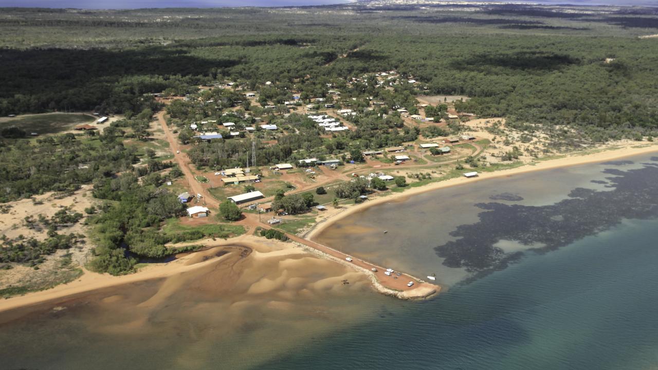 A township on Groote Eylandt in the Northern Territory. The island is home to the GEMCO mine, owned by South32 and Anglo American. Picture: Stephanie Flack / AAP