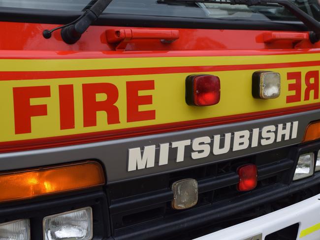 Crews headed to a garage fire on Gympie's southern side.