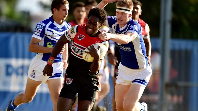 Kirwan Bears flyer Dudley Dotoi, who grew up in Bowen but played junior footy in Mareeba. Picture: Alix Sweeney