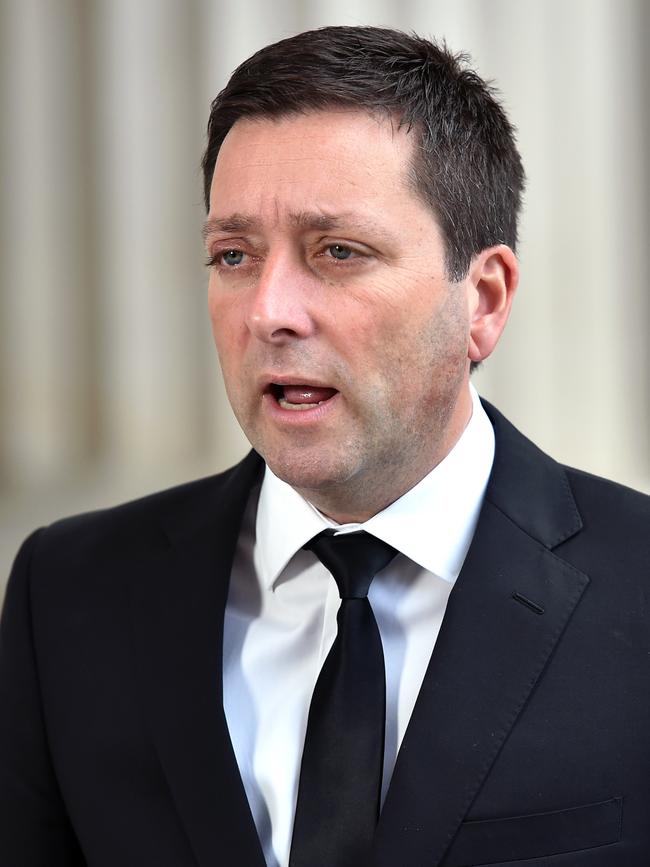 Opposition leader Matthew Guy.