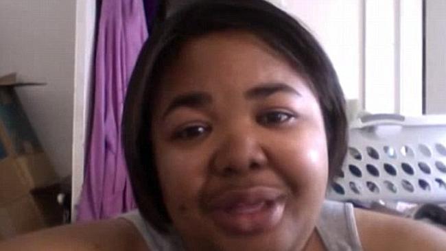 LaKeisha Shurn, 32, from San Francisco, who dropped two dress sizes in 100 days. Picture: YouTube