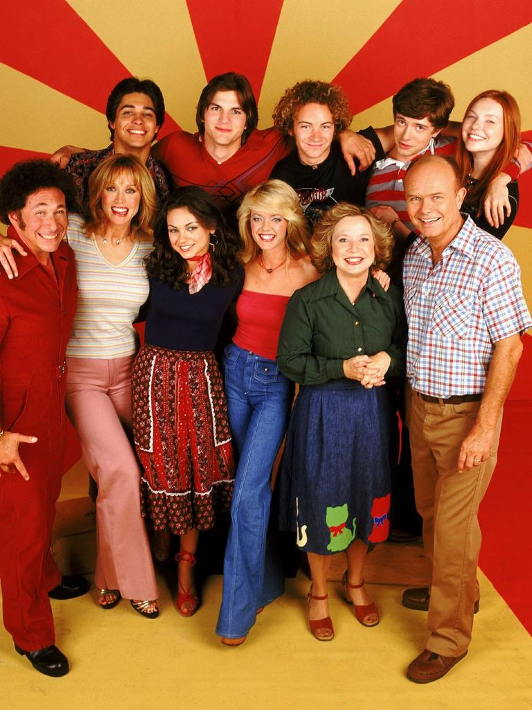 Masterson (top centre) with the cast of That 70s Show.