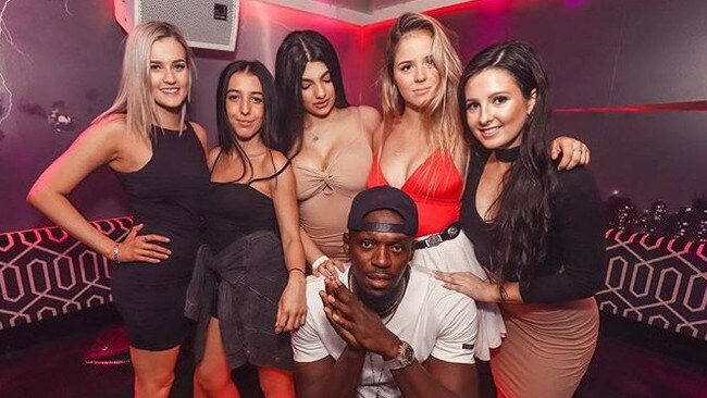 Usain Bolt enjoyed a Sin City back booth just about every night of his stay as an ambassador during the April 2018 Commonwealth Games. Picture: Sin City Instagram