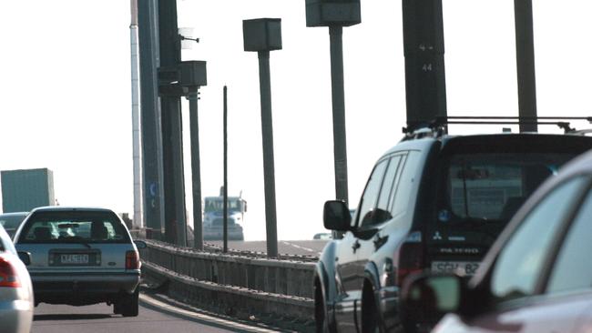 Speed cameras on the West Gate Bridge were turned off years ago due to technical issues.