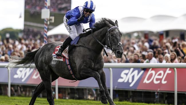 Crowley was all smiles after he rode Muntahaa home in the Ebor in August. Picture: Getty Images