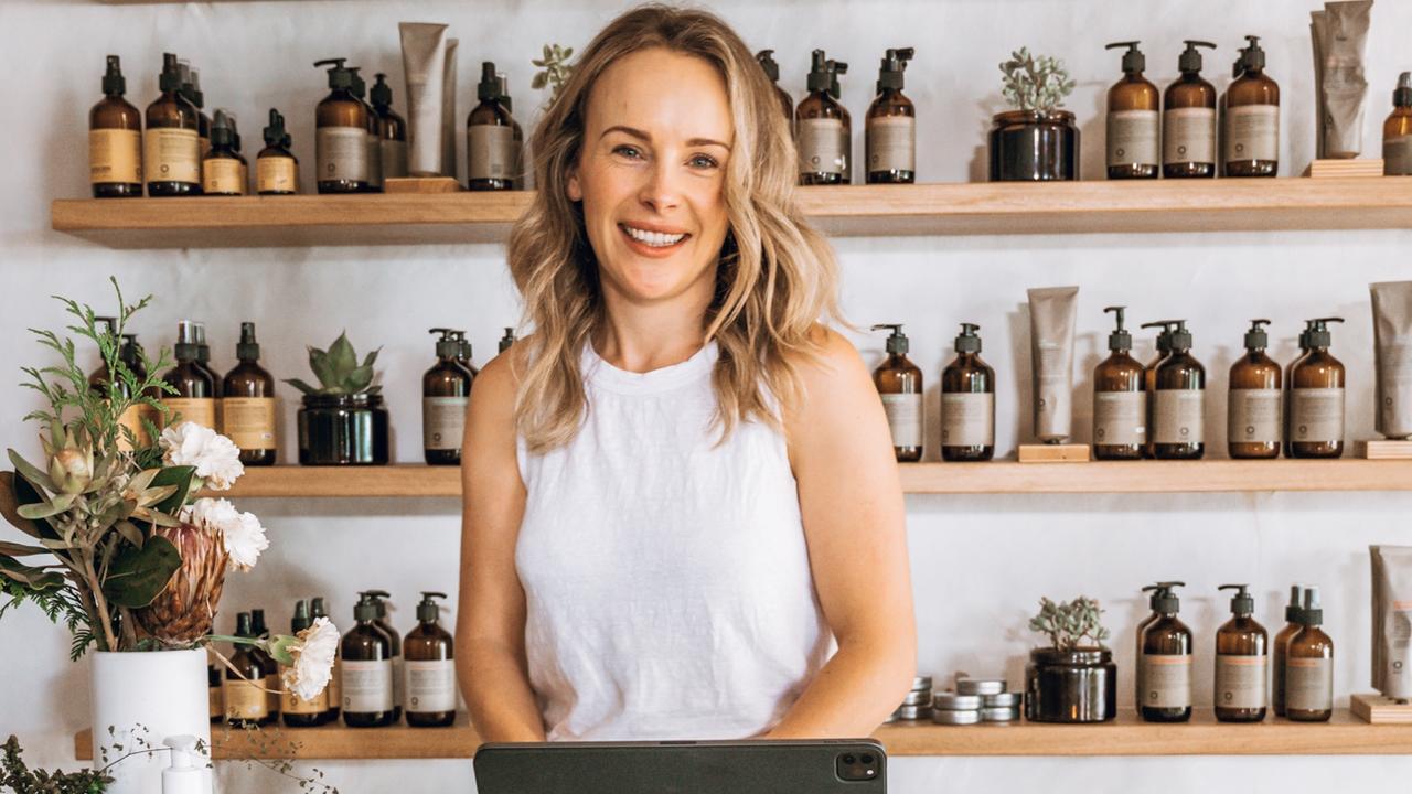 Si. Organics founder Sam Pittendrigh is excited about her business’s move into a new Noosaville shop. Picture: Michelle Clark.