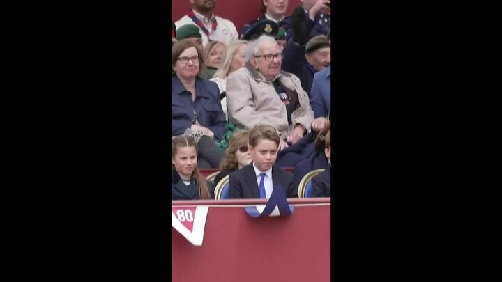 Prince George, Princess Charlotte and Prince Louis celebrate the 80th anniversary of VE Day