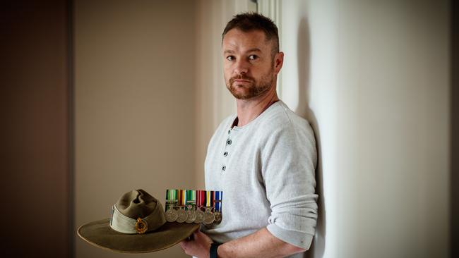 Afghanistan War veteran Luke Adamson, from Mt Barker, who served as a combat engineer. Picture: Matt Turner.