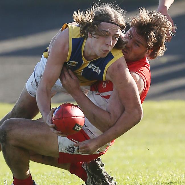 North Warrnambool onballer Jett Bermingham has hit form late in the season. Picture Yuri Kouzmin