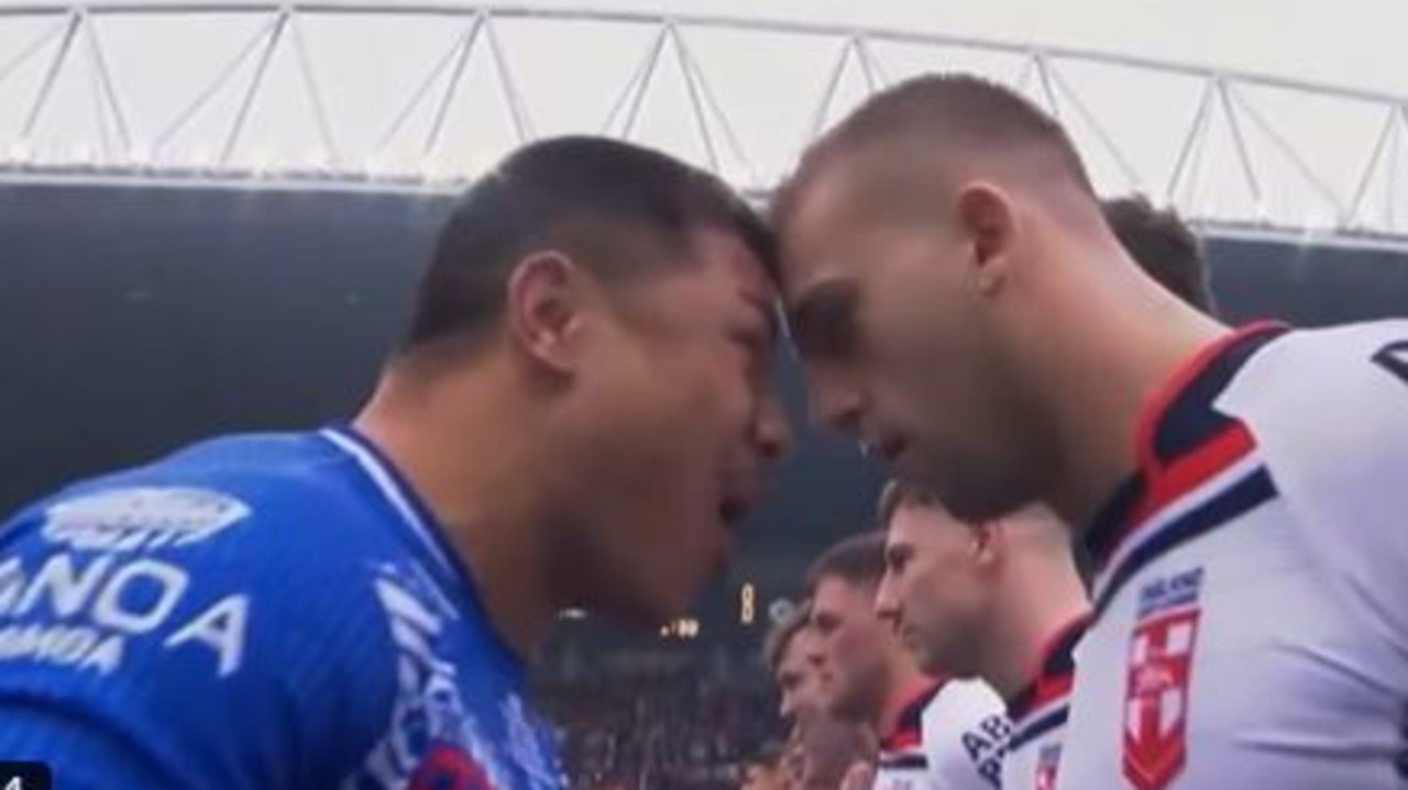 Samoa's pre-match war cry against England. Photo: X